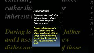 meaning of adventitious by Ayant Biseria puneetbiseria [upl. by Einalam39]