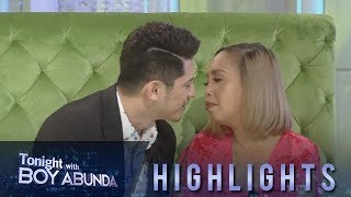 TWBA Ahron and Kakai reveal who is the better kisser between the two of them [upl. by Zales81]