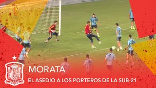 Morata culmina el asedio a los porteros de la Sub21 [upl. by Ervin]