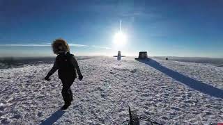 sun snow ice amp bumbling full Mohican the Wrekinsnow youtube canyonbikes fyp dji fun [upl. by Dickman37]