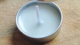 How to make a Tea light candle in home ll Easy way of candle making ll Deepavali candles ll [upl. by Hanala]