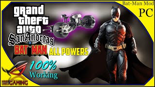 Batman Mod for GTA San Andreas PC  Copy Paste insallation [upl. by Placia632]