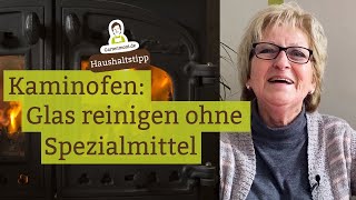 So einfach sauber ganz ohne SpezialReinigungsmittel Glasfenster am Kaminofen reinigen [upl. by Nnahs288]