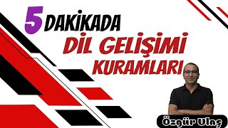 DİL GELİŞİMİNE İLİŞKİN KURAMLAR [upl. by Amlas]