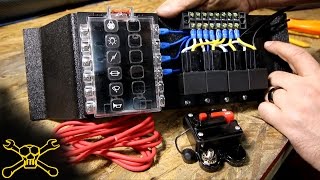 How To Make A Power Relay  Fuse Block  Automotive Wiring [upl. by Odlavu783]