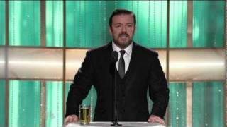 Golden Globes 2011  Ricky Gervais Opening Monologue [upl. by Jeffcott704]