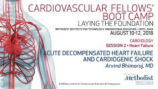 Acute Decompensated Heart Failure and Cardiogenic Shock Arvind Bhimaraj MD [upl. by Redmer]