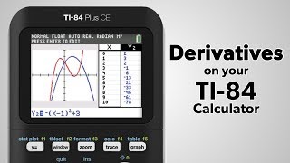 TI84 Plus Find the Derivative of a Function [upl. by Coretta]