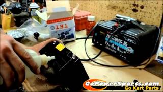 Off Road Go Kart Battery Set Up [upl. by Syverson442]