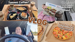 VLOG New Kitchen Stuff Best Chicago Pizza Yemeni Coffee [upl. by Egief]