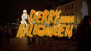 Derry Halloween 2024  Europes Largest Halloween Festival  Londonderry Northern Ireland [upl. by Estel]