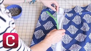 How to Sew a Zipper with Liesl Gibson  Creativebug [upl. by Eellek]