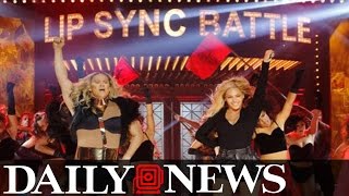 Beyoncé Channing Tatum Run the World in Epic ‘Lip Sync Battle’ Performance [upl. by Siocnarf]