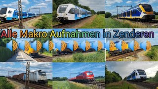 Alle Makro Aufnahmen in Zenderen train trainspotting railway subscribe zug treinen [upl. by Nazario]