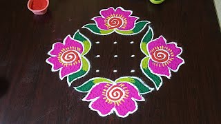 5×3dots beautiful sankranti chukkala muggulu🌷easy sankranti rangoliPongal kolams🌷Rang Kaa Rangoli [upl. by Enelyt687]