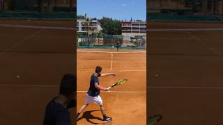 Apostolos Tsitsipas vs Petros Tsitsipas Tennis 🎾 Practice at The Academy tennis practice academy [upl. by Natanoj541]