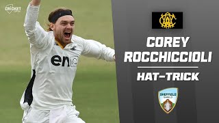 Rocchiccioli takes rare hattrick over two innings  Sheffield Shield 202425 [upl. by Pitts]