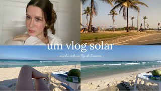 Um Vlog solar no Rio de Janeiro  evento de gastronomia praia e casinha [upl. by Yvad]