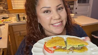 How to make a homemade delicious Jibarito Steak Sandwich Puerto Rican steak sandwich jibaritos [upl. by Ibby]