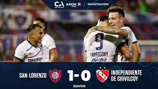 32avos San Lorenzo 1  Independiente de Chivilcoy 0 [upl. by Llenyl]