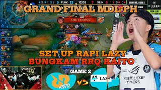 GRAND FINAL MDL PH RRQ KAITO VS LAZY GAME 2 mdl mdlph mlbb rrqkaito mobilelegends [upl. by Nazay496]