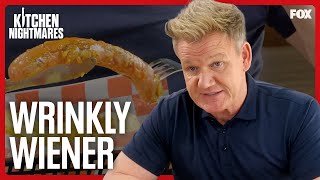 Restaurant Serves Gordon Rubbery Wrinkly Hot Dog  Kitchen Nightmares [upl. by Novla]