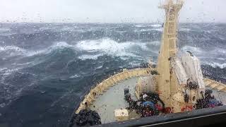 Dramatic footage of a North Sea storm [upl. by Dnalor879]