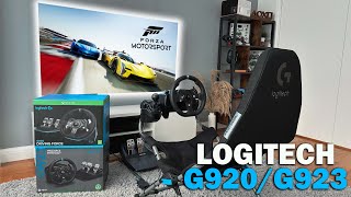 Forza Motorsport with Logitech G920G923  Driving Force Shifter  Does it work [upl. by Yuji]