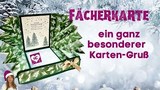 Fächerkarte  die besondere Weihnachtskarte einfach selber machen [upl. by Collbaith]