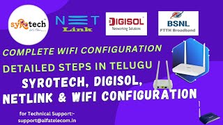 how to change syrotech wifi password Telugu [upl. by Euqilegna]