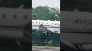 Private JetPrivate Owner Cessna Citation Sovereign Landing Di Halim Perdanakusuma Jakarta [upl. by Anaxor]