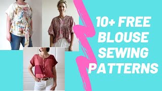 10 Fabulous amp Free Blouse Sewing Patterns [upl. by Carny]