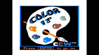 Gameplay  2197 Color It TRS80 Color Computer 3  22 [upl. by Baldridge387]