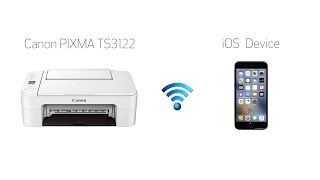 Setting Up Your Wireless Canon PIXMA TS3122  Easy Wireless Connect with an iOS Device [upl. by Dorwin984]