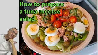 Tuna Niçoise salad ala Ramsay  The Crazy Chef [upl. by Obara117]