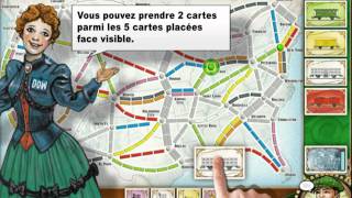 Ticket to Ride pour iPad  Version française [upl. by Nraa]