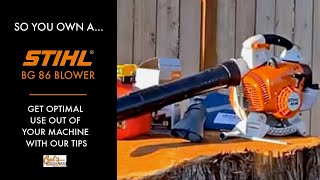 So You Own A STIHL BG 86 Blower [upl. by Vernon]