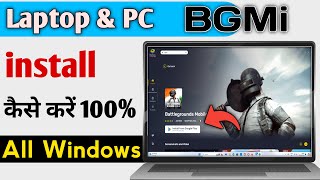 How To Install Battle Ground BGMI In Laptop amp PC  Bgmi Kaise Chalaye Laptop Or Computer Me 2024 [upl. by Oramlub797]