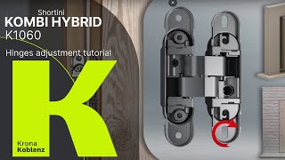 Tutorial di regolazione Cerniera a scomparsa KOMBI HYBRID K1060 [upl. by Caressa]