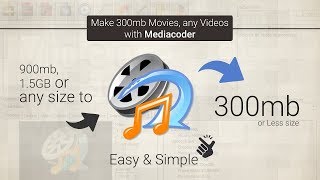 How to Make 300mb movies with Mediacoder easy amp simple [upl. by Icart]