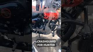 Crash guard for hunter bike safetyyoutubeshortsytshortsautomobilebikelover [upl. by Murphy700]