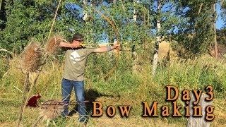 Bow Making Lessons  Day 3 Final Tiller and Shooting [upl. by Sperry]