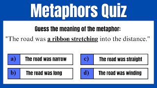 Metaphors Quiz [upl. by Arvin]