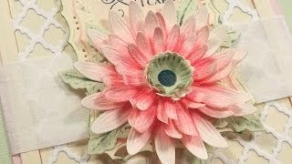 Spellbinders Gerber Daisy with Darsie Bruno [upl. by Einnej245]