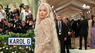 Karol G embodies mystical fairy at 2024 Met Gala  NBC New York [upl. by Juanita57]