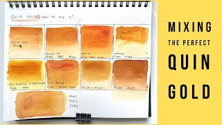 How many ways do you know to mix your own Quinacridone Gold watercolor Lets learn how to do it [upl. by Lenahs]