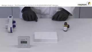 Allergen Analysis Test Procedure for the Sandwich ELISA RIDASCREEN FAST Allergen Video 7 [upl. by Ieppet6]