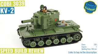 COBI 3039 WoT KV2  Speed Build Review [upl. by Ahsiyt]