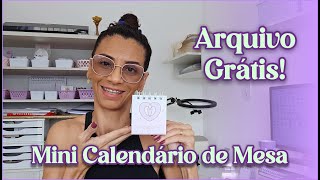 MINI CALENDÁRIO 2025  ARQUIVO GRÁTIS [upl. by Riti]