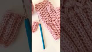 Yarım eldiven modelleriSo Easy Crochet Fingerless Glovesshorts [upl. by Nanyk]